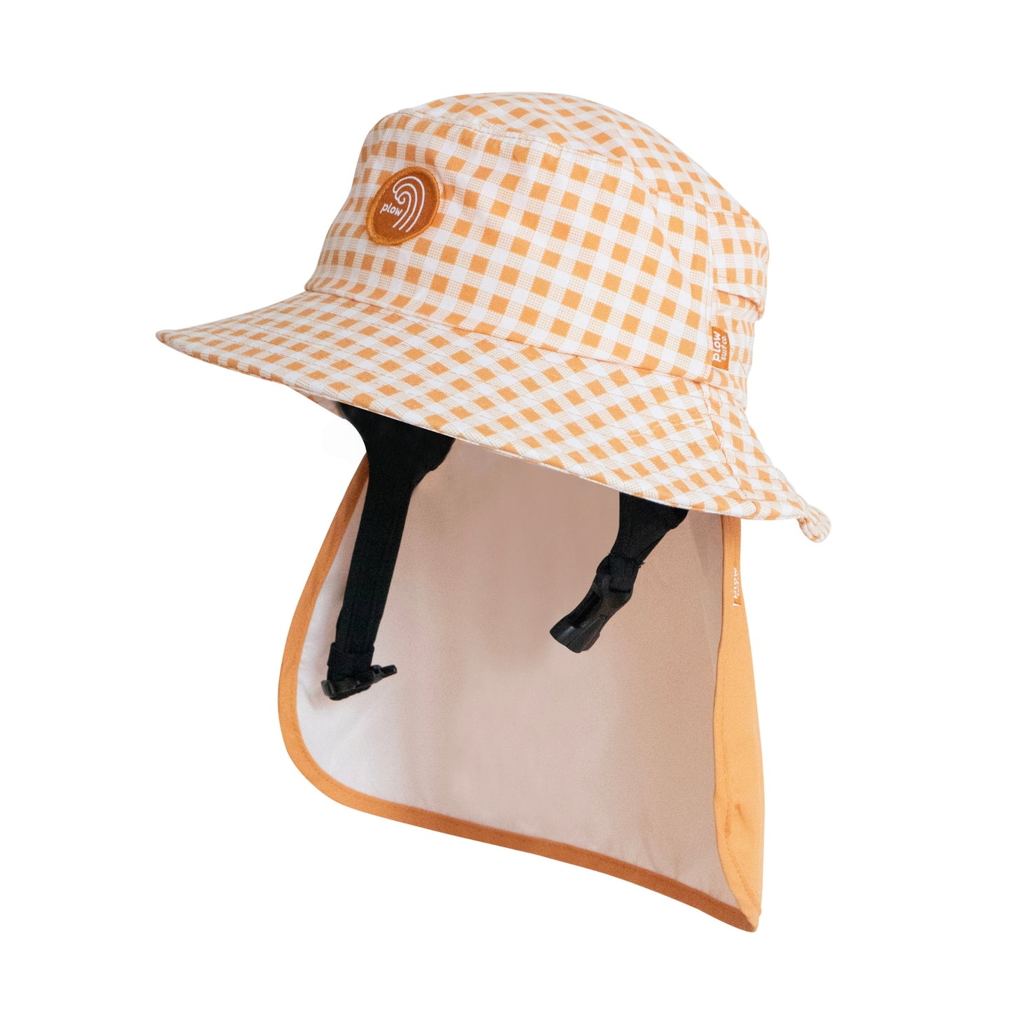 Orange Gingham Surf Hat