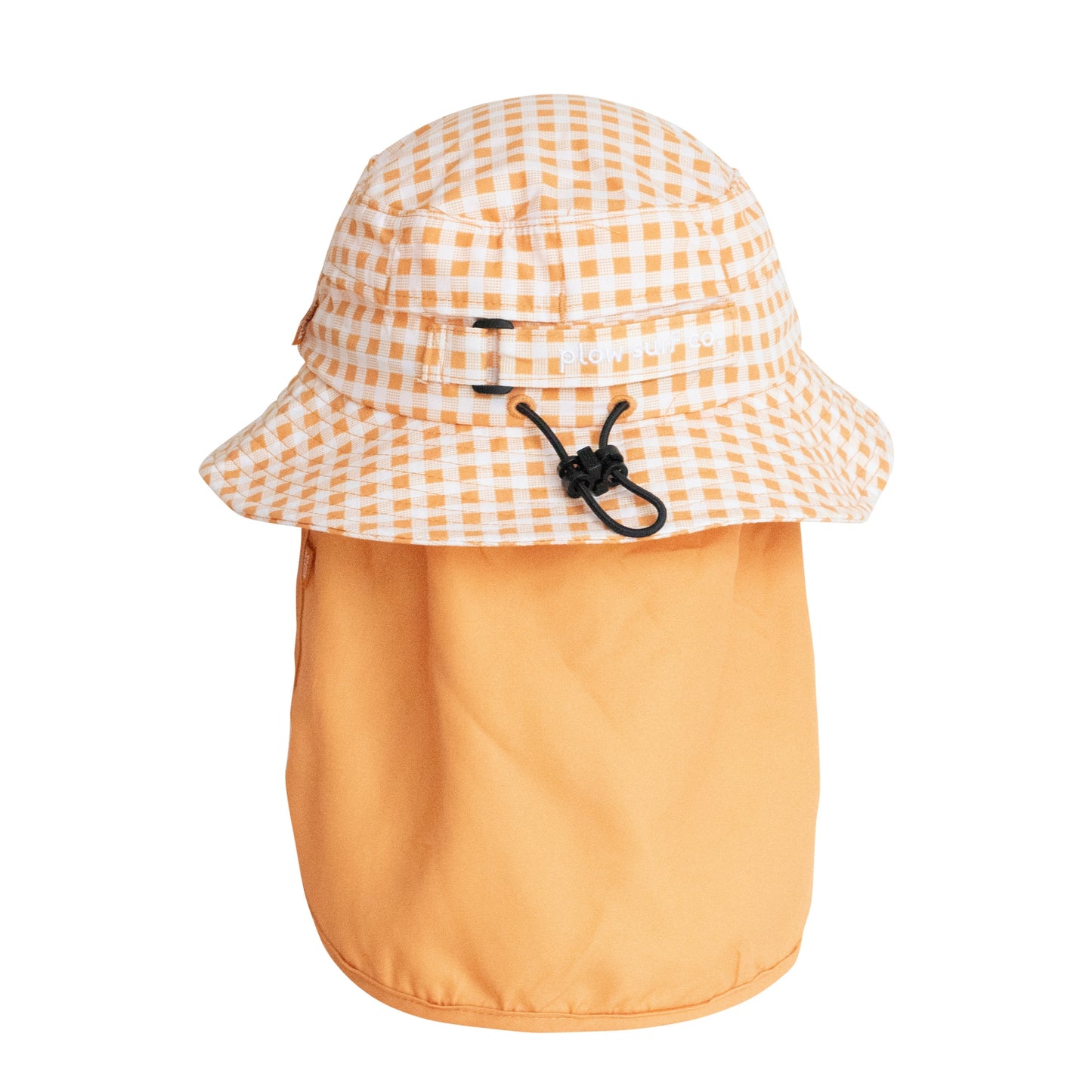 Orange Gingham Surf Hat