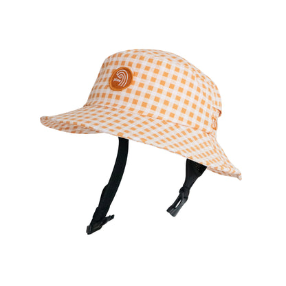 Orange Gingham Surf Hat