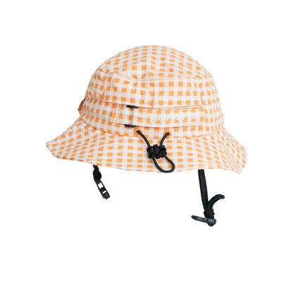 Orange Gingham Surf Hat