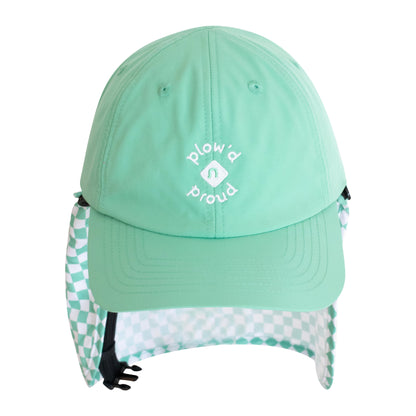 Mint Check Surf Cap