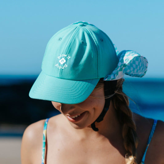 Mint Check Surf Cap