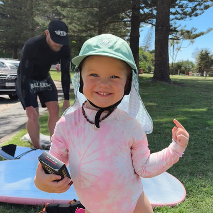 Mint Check Surf Cap