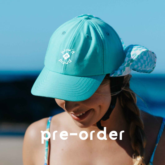 Mint Check Surf Cap