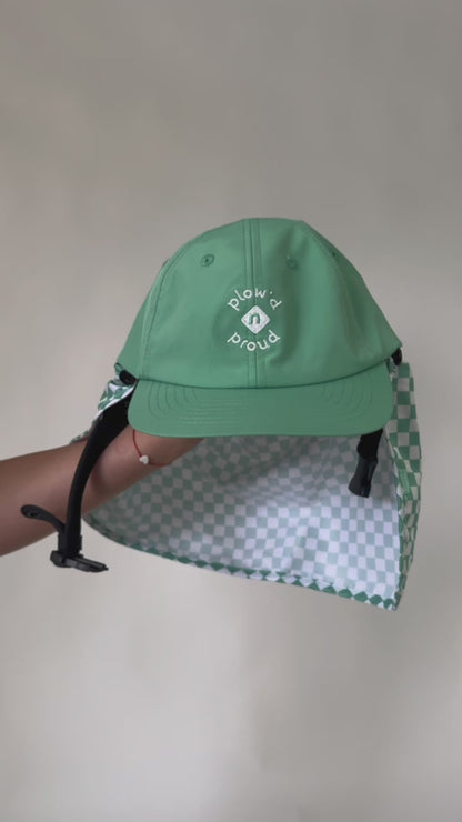 Mint Check Surf Cap